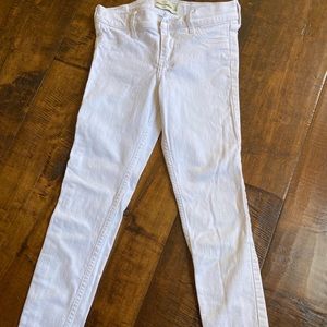 Abercrombie and Fitch white jeans